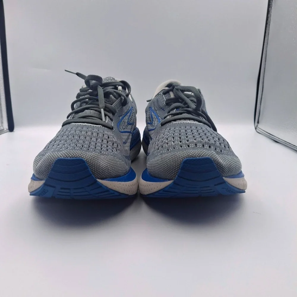 Brooks Glycerin GTS 19 Mens Size 12 Wide 2E Grey Blue Running Shoes